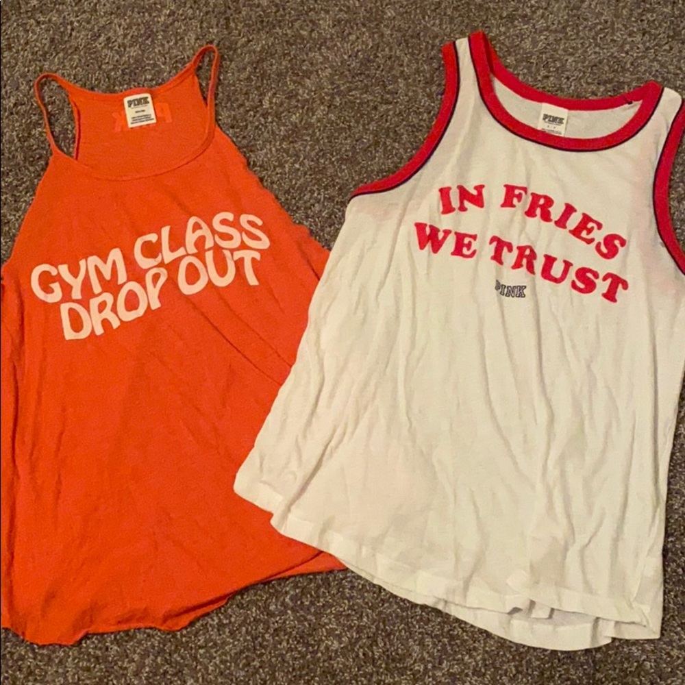 VS Pink Tanks